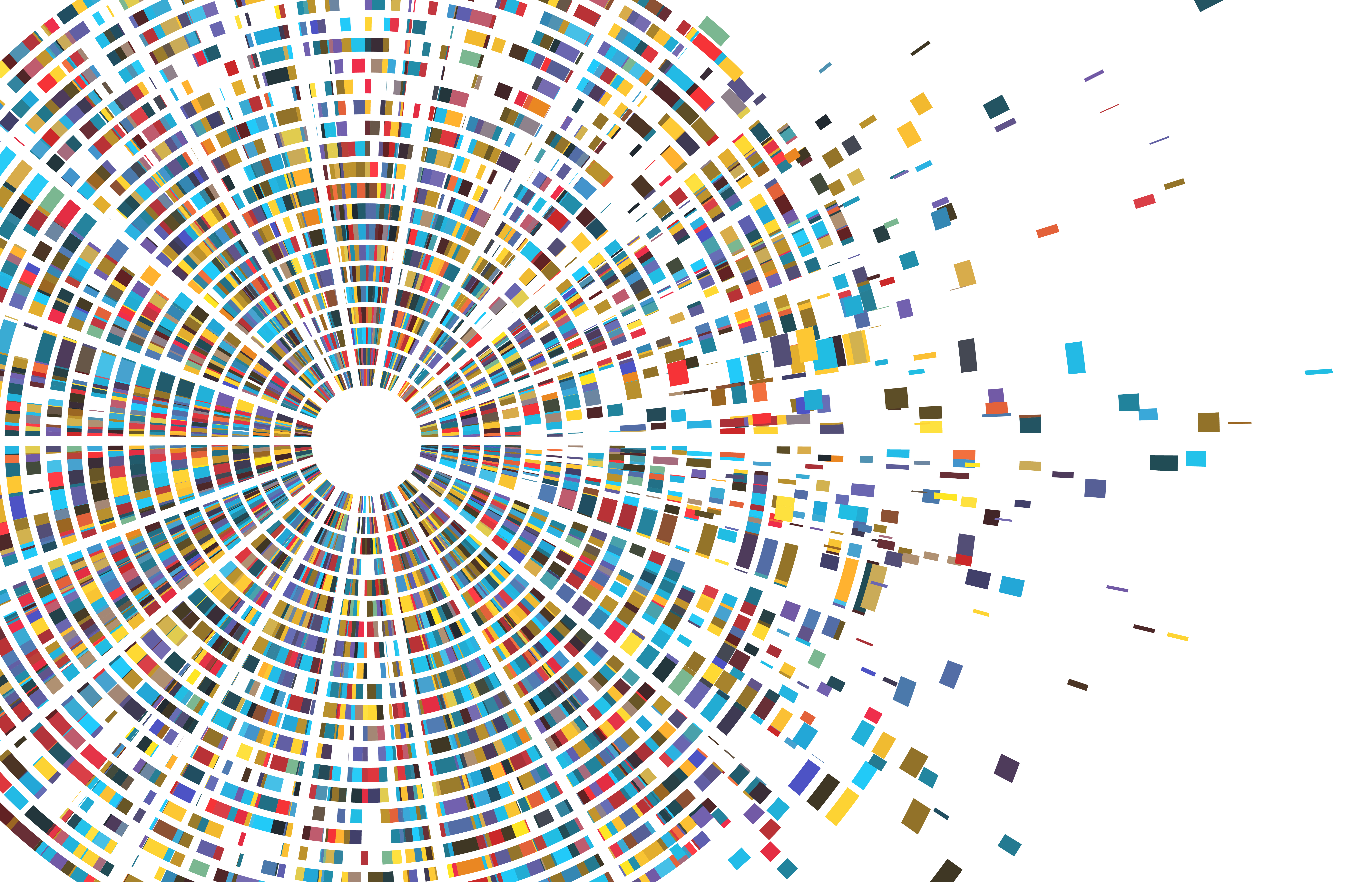 Human genome graphic