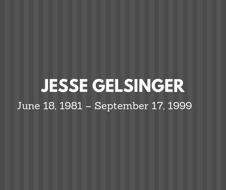 Image of Jesse Gelsinger name and dates in which he lived.