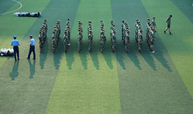 Chinese army training