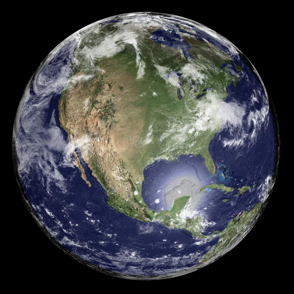 satellite image of Earth