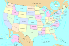 A map of the United States